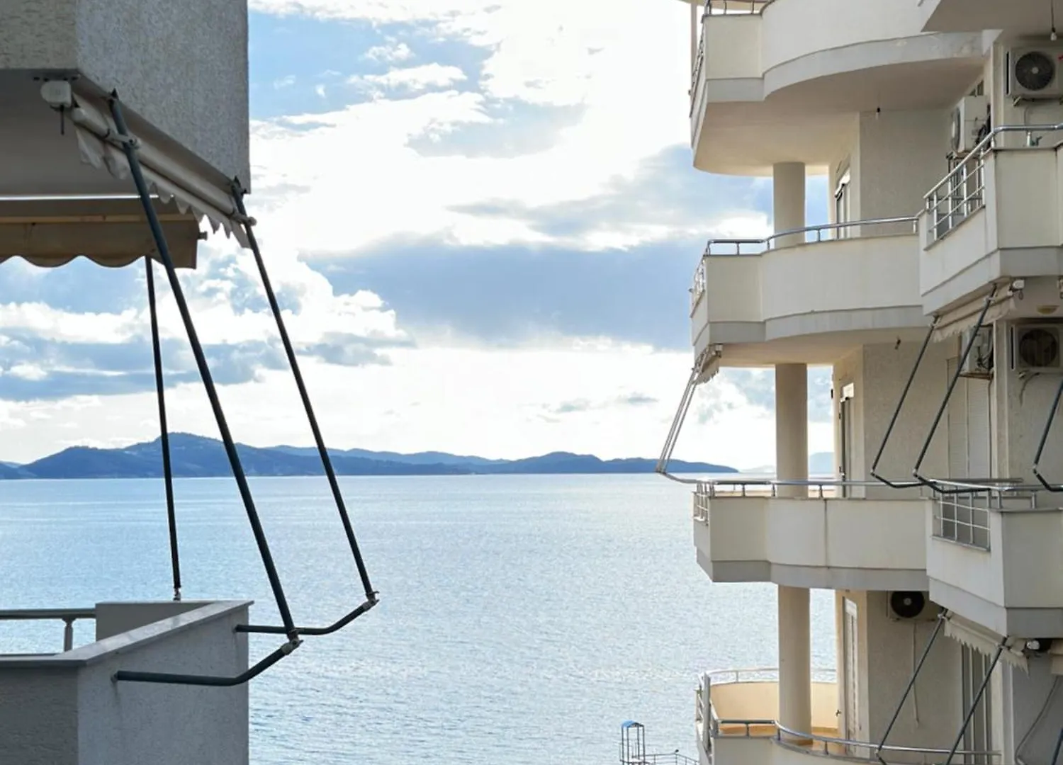 Blue Spacious Sea View Apartment Sarande Albania